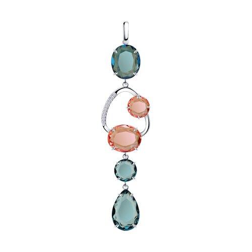 Подвеска DIAMANT ( SOKOLOV ) серебро с родием 94-130-00661-1