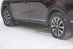 Защита порогов вогнутая Ø51мм ШАГРЕНЬ (ППК) RENAULT Arkana 2019-