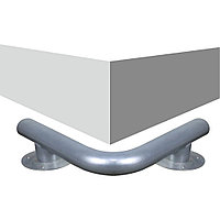 Колесоотбойник металлический КМ-500/76х3 угловой на ножках