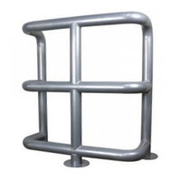 Колесоотбойник металлический КМ-950/76х3 угловой на отводах