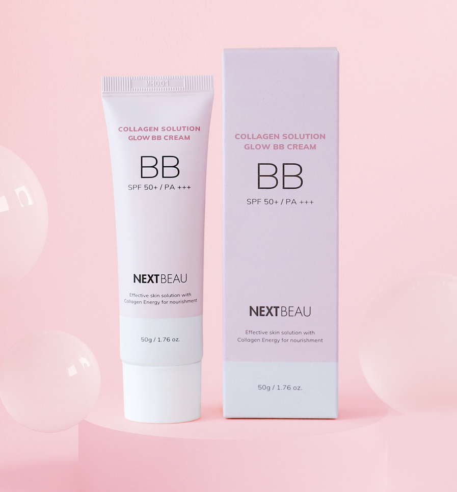 Nextbeau BB крем для лица с коллагеном Collagen Solution Glow BB cream / 02 тон, фото 1