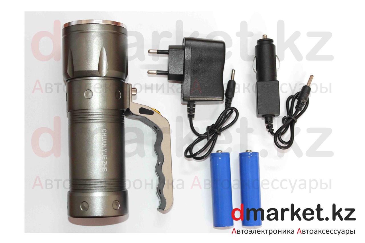 Фонарь ручной аккумуляторный SL3406, металлический, светодиодный - фото 3 - id-p4859011