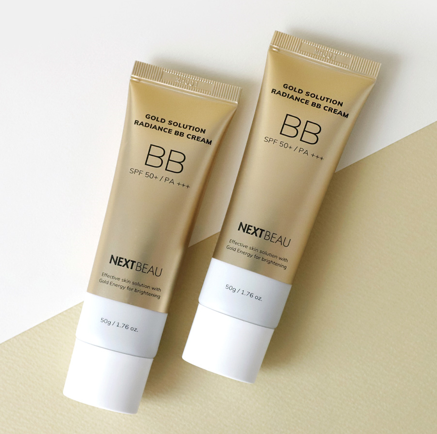 Nextbeau BB крем для лица с золотом Gold Solution Glow BB cream / 02 тон, фото 1