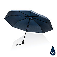 Компактный зонт Impact из RPET AWARE™, d95 см, темно-синий, , высота 56 см., диаметр 95 см., P850.585