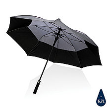Зонт-антишторм Impact из RPET AWARE™ 190T, d120 см, темно-серый, , высота 93 см., диаметр 120 см., P850.682