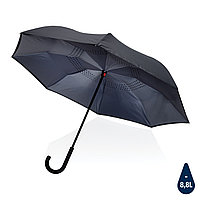 Двусторонний зонт Impact из RPET AWARE™ 190T, d105 см, темно-серый; , , высота 76 см., диаметр 105 см.,