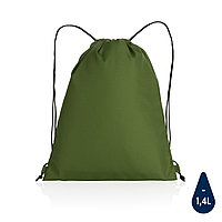 Плотный рюкзак на шнурке Impact из RPET AWARE , зеленый; , Длина 36 см., ширина 0,1 см., высота 44 см.,