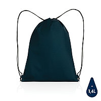 Плотный рюкзак на шнурке Impact из RPET AWARE , темно-синий; , Длина 36 см., ширина 0,1 см., высота 44 см.,
