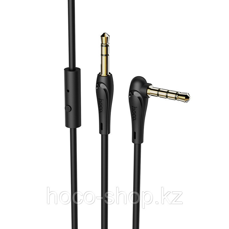 Аудио кабель Hoco UPA15 3,5 мм, черный