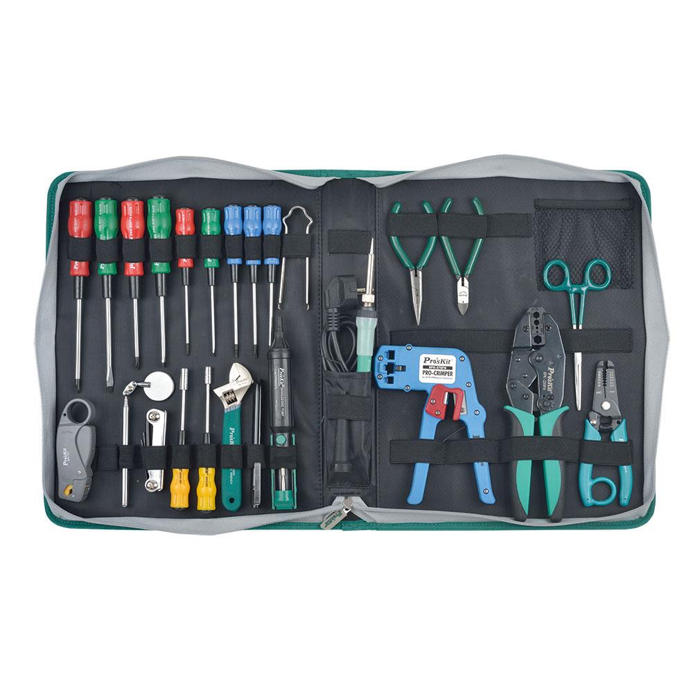 1PK-818B Pro'sKit Набор инструментов для обслуживания LAN