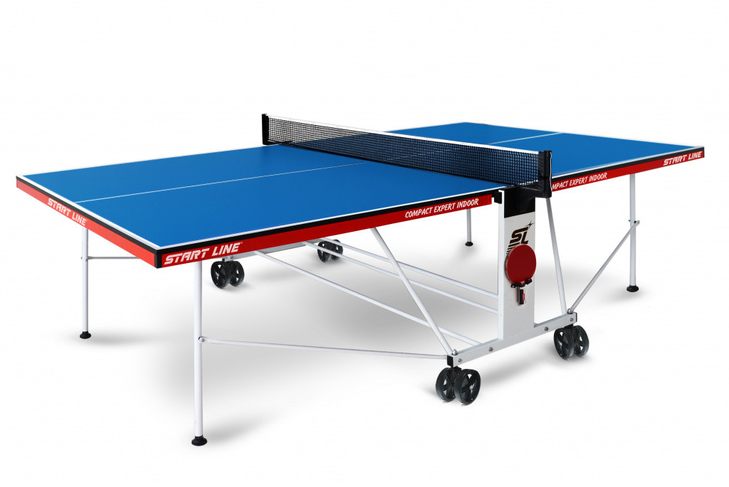 Теннисный стол Compact Expert Indoor BLUE с сеткой
