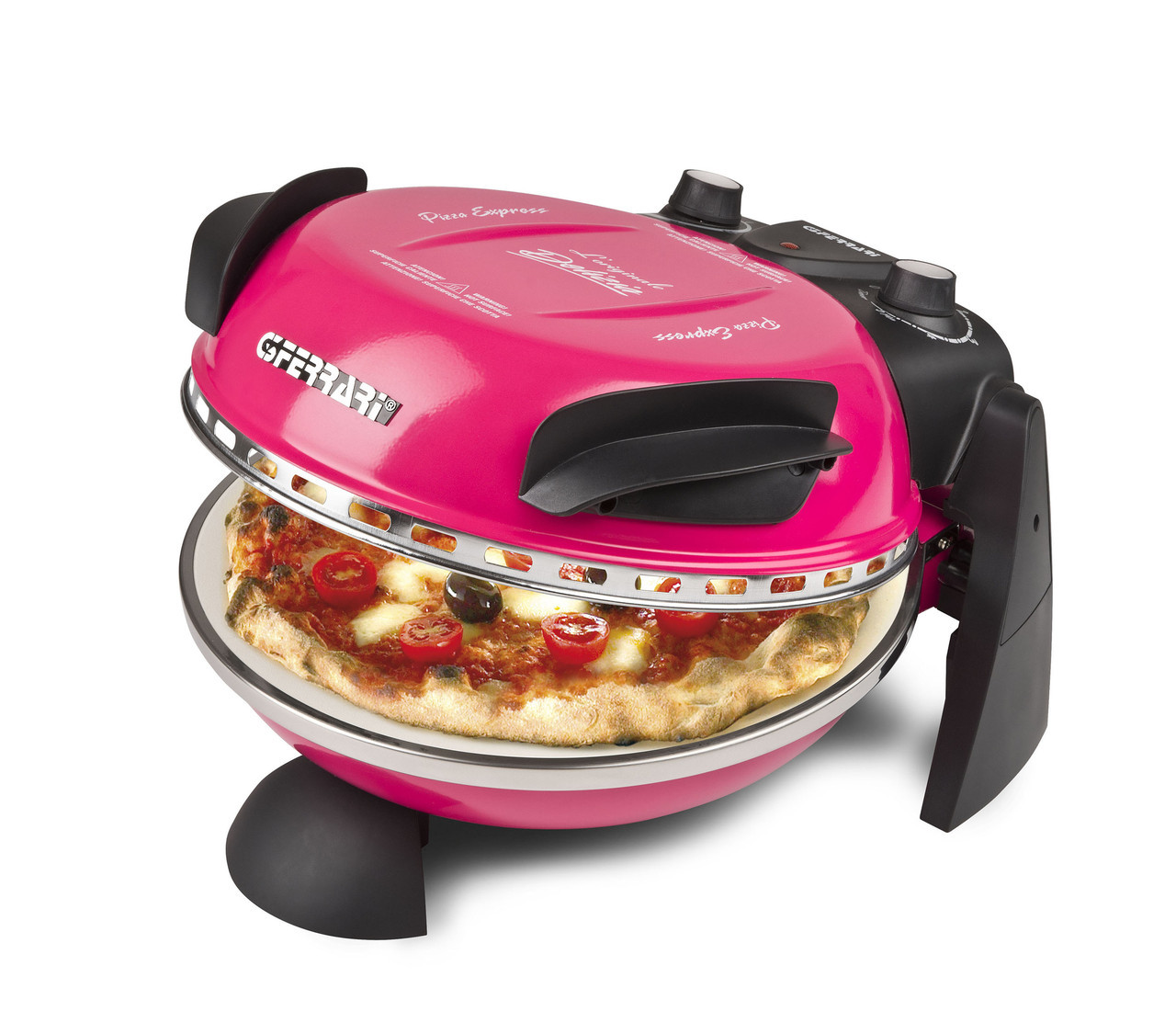 Пиццамейкер G3 ferrari Delizia G10006 бытовая домашняя мини печь для выпекания пиццы, розовый