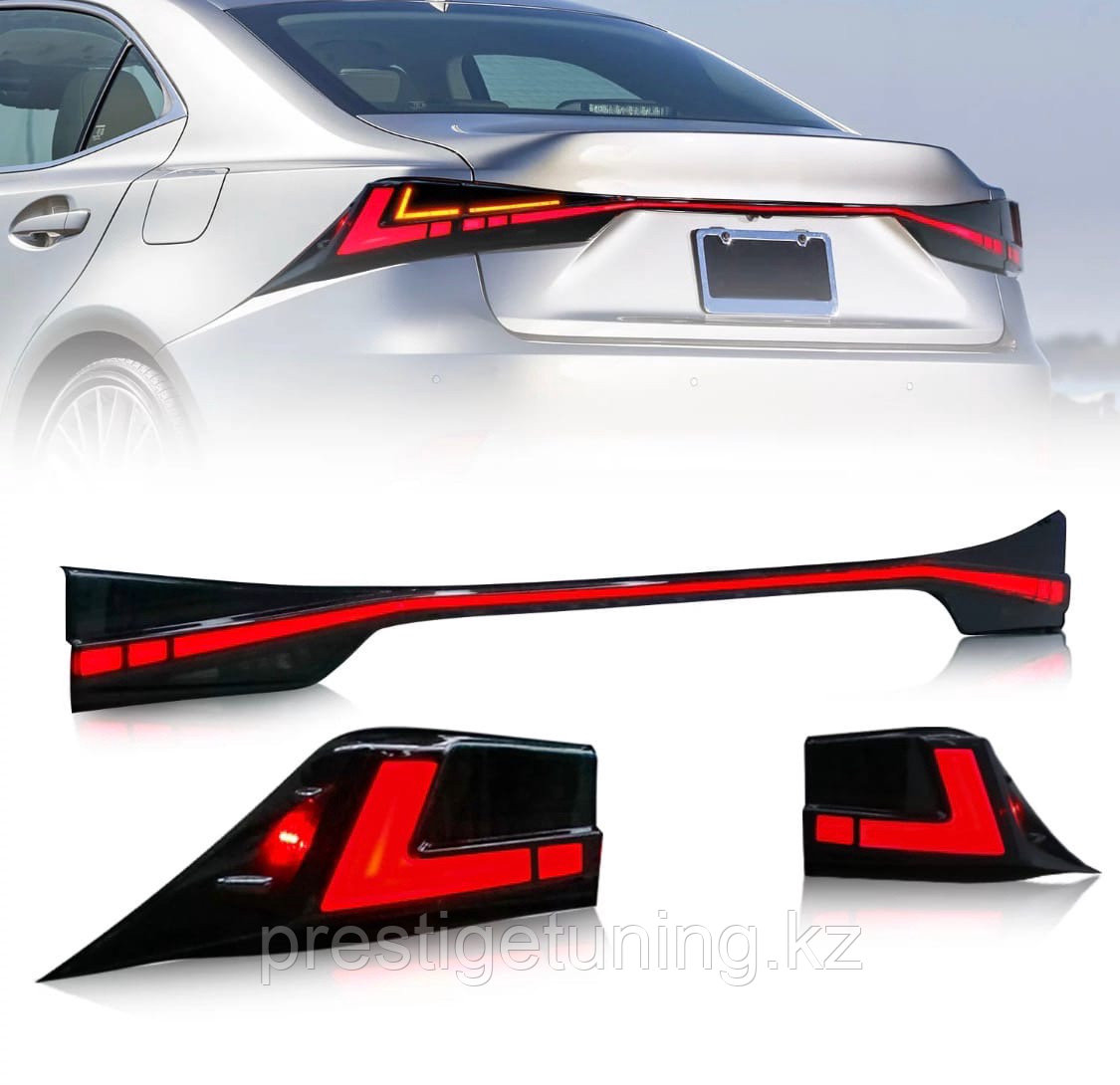 Задние фонари на Lexus IS 2013-20 тюнинг (Красный цвет) - фото 3 - id-p98396659