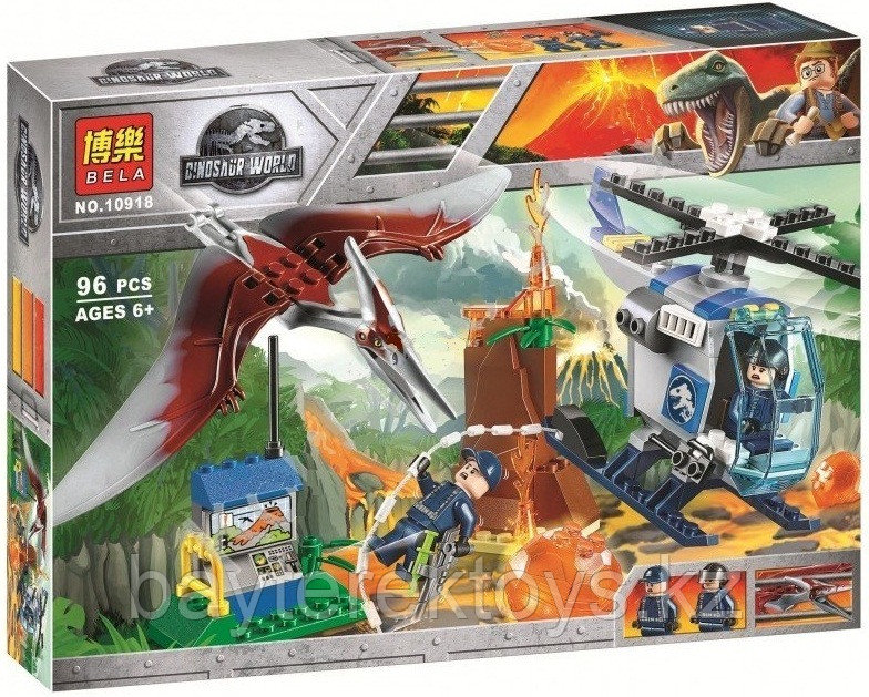 Конструктор Bela Dinosaur World 10918 Побег Птеранодона аналог Lego Juniors 10756
