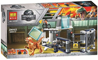 Конструктор Bela Dinosaur World 10922 Побег Стигимолоха из лаборатории аналог Lego Jurassic World 75927