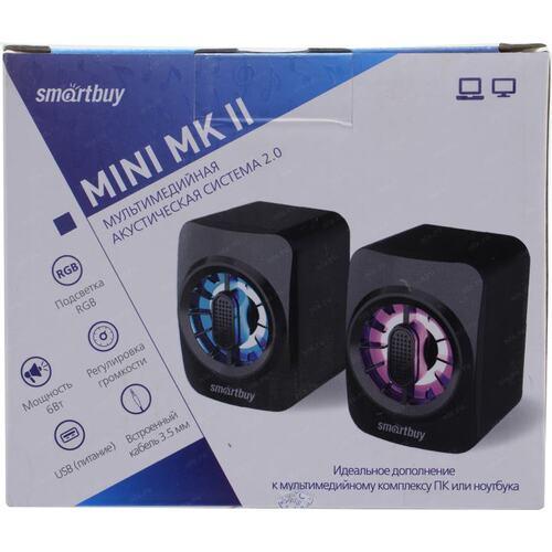 Акустическая система 2.0 SmartBuy MINI MKII, 6Вт, подсветка, USB - фото 2 - id-p98397549