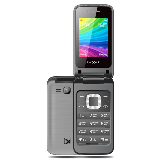 Мобильный телефон Texet TM-204 антрацит