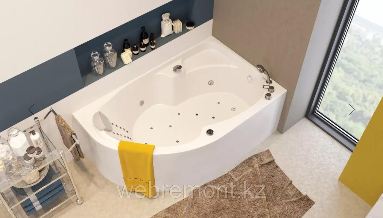 Акриловая ванна Диана (170*900)(Правая) (Полный комплект) Ассиметричная. Угловая - фото 8 - id-p98399137