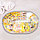 Мыльница 3D настольная гелевая с декоративными ракушками желтая, фото 4