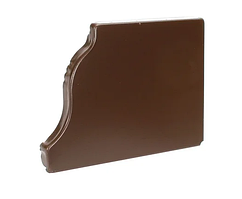 Заглушка желоба 120х86 правая (ПЭ-01-8017-0.5)