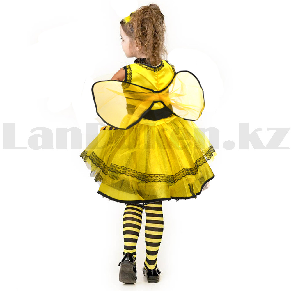 Костюм детский карнавальный Пчелка с ободком и съемными крыльями - фото 5 - id-p98400349