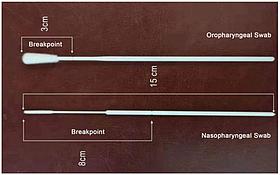 Зонд-тампон стерильный для забора био-материала, фарингиальный/назальный тупфер
