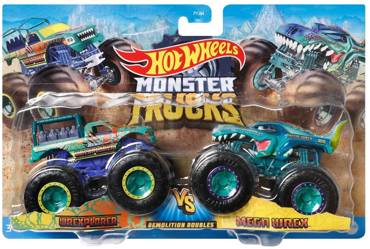 Hot Wheels Monster Trucks Взаимное уничтожение в ассортименте, 1:64 - фото 2 - id-p98405043