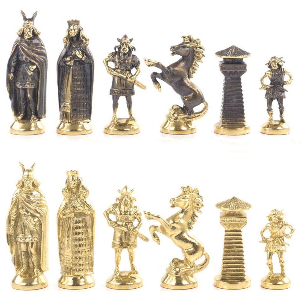 Шахматы подарочные "Викинги" с бронзовыми фигурами 40х40 см 118060 - фото 5 - id-p80872090