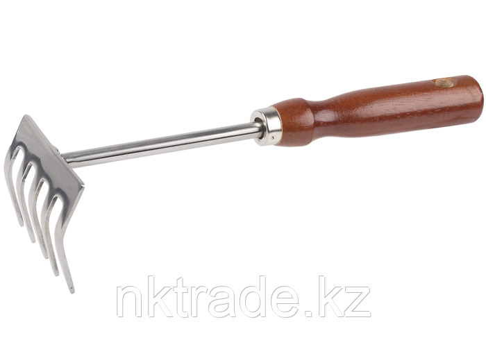 Грабельки GRINDA из нержавеющей стали с деревянной ручкой, 250 мм 8-421149_z01