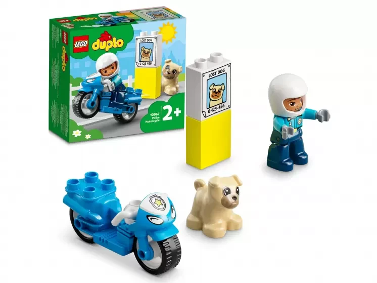 LEGO DUPLO 10967 Полицейский мотоцикл, конструктор ЛЕГО - фото 4 - id-p98423343