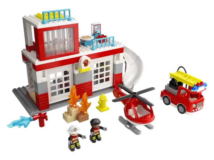 LEGO DUPLO 10970 Пожарная часть и вертолёт, конструктор ЛЕГО - фото 4 - id-p98423907