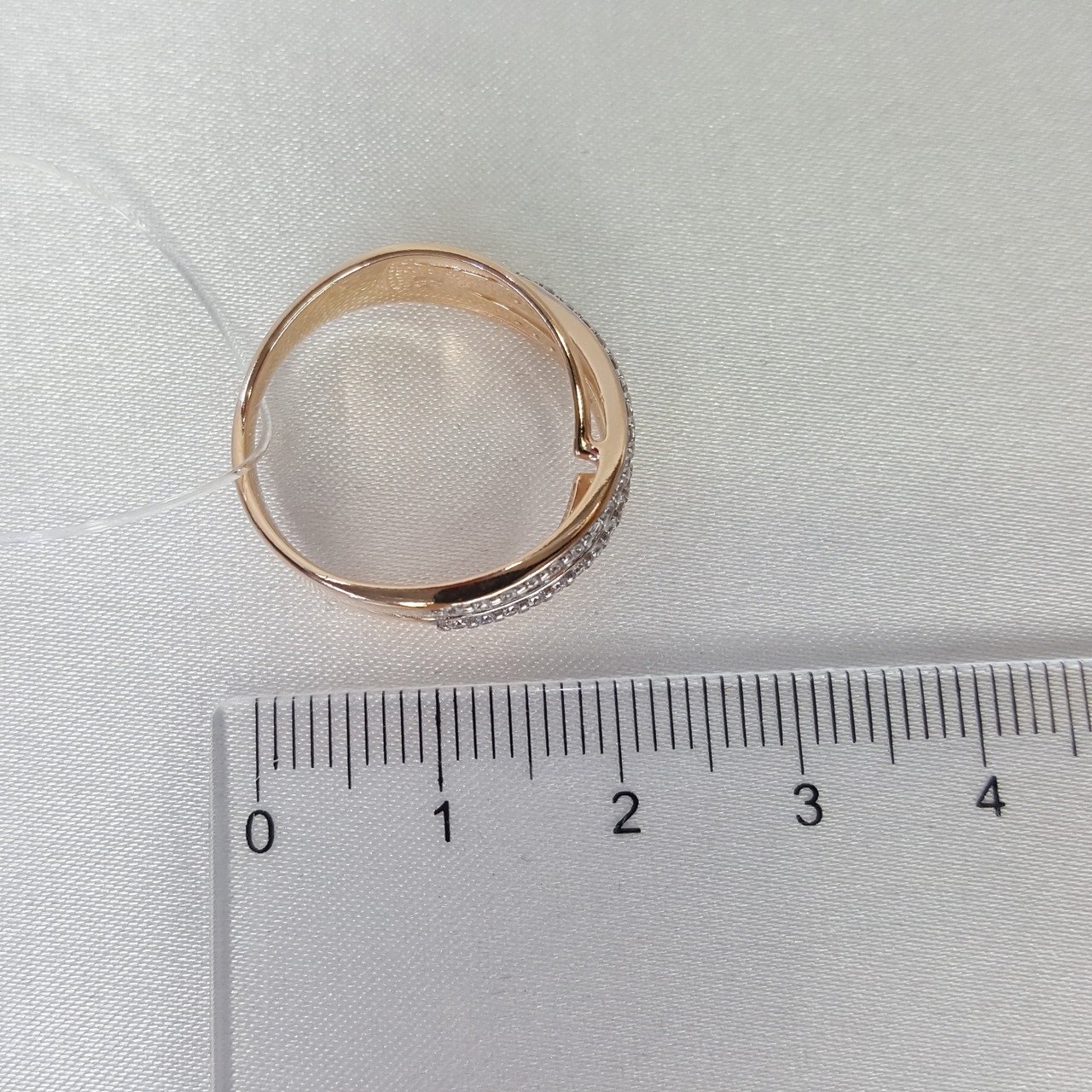 Кольцо из золочёного серебра с фианитами SOKOLOV 93010577 позолота - фото 4 - id-p46062809