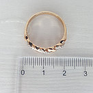 Кольцо из золочёного серебра с фианитами SOKOLOV 93010674 позолота, фото 4