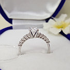 Помолвочное кольцо из серебра с фианитами SOKOLOV 94010157 покрыто  родием, фото 2
