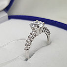 Помолвочное кольцо из серебра с фианитами SOKOLOV 94010157 покрыто  родием, фото 5