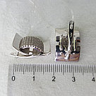 Серьги из серебра с фианитами SOKOLOV покрыто  родием, с английским замком 94024118, фото 4