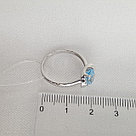 Кольцо из серебра с топазом Diamant 94-310-00760-1 покрыто  родием, фото 4