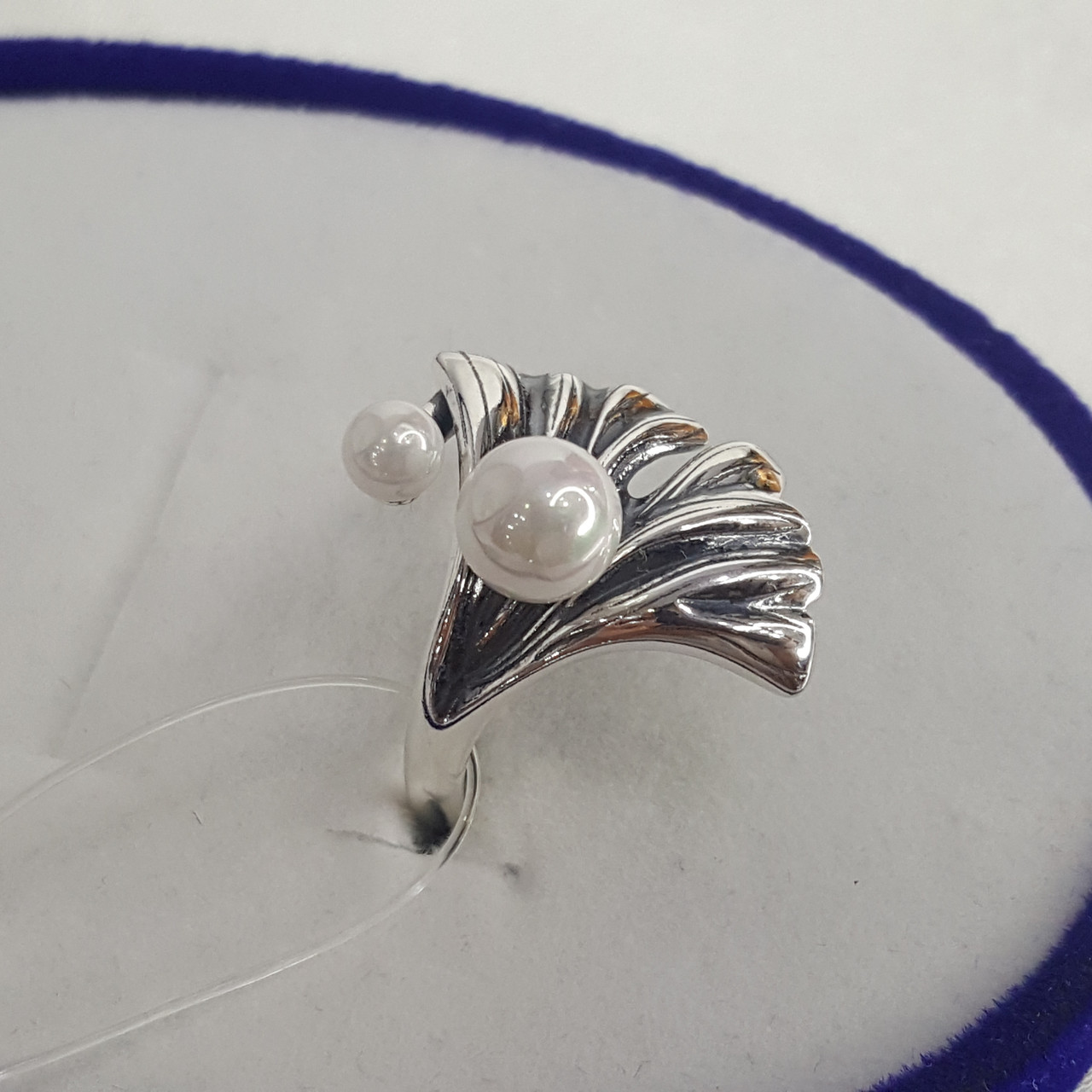 Кольцо из серебра с жемчугом SOKOLOV 95010162 чернение - фото 2 - id-p82970156