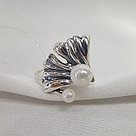 Кольцо из серебра с жемчугом SOKOLOV чернение 95010162, фото 4