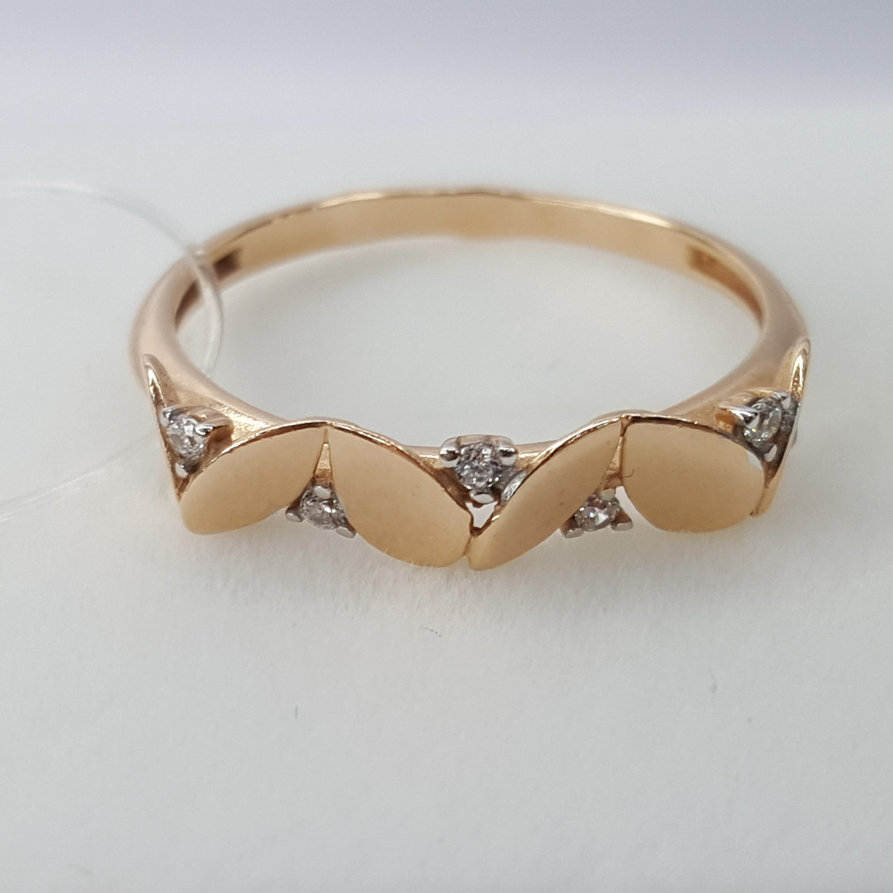 Серебряное кольцо Фианит Aquamarine 68865А.6 позолота коллекц. Тея