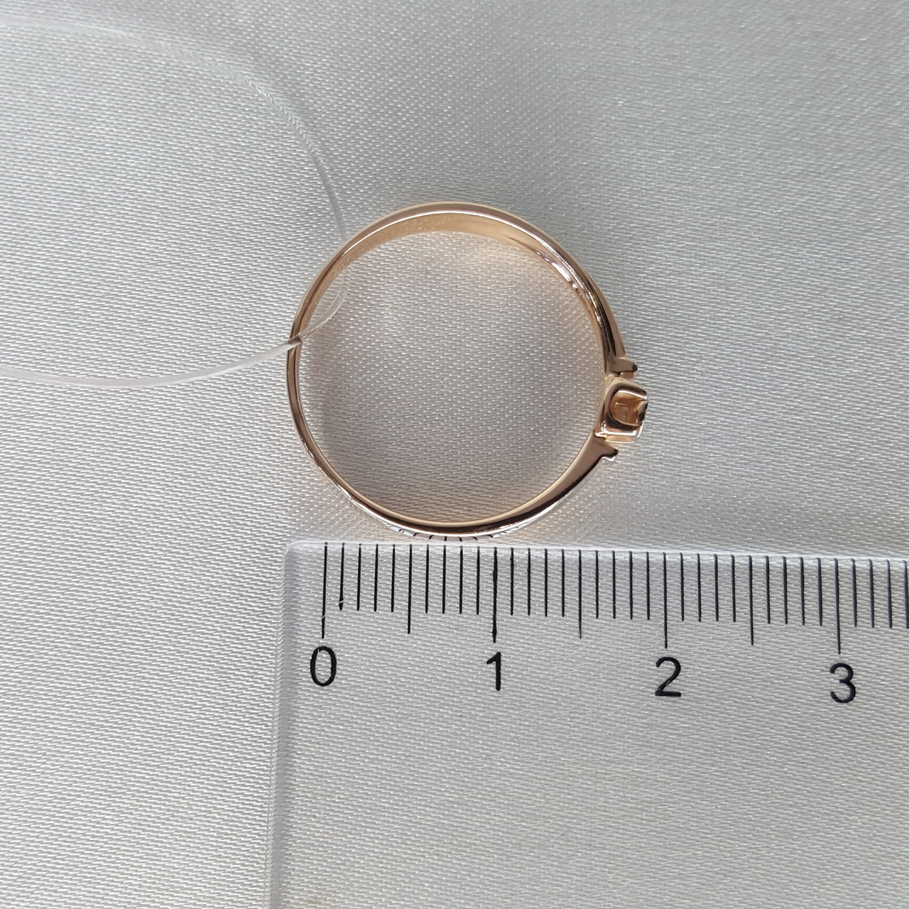 Серебряное кольцо Бриллиант Aquamarine 060120.6 позолота - фото 4 - id-p93864862