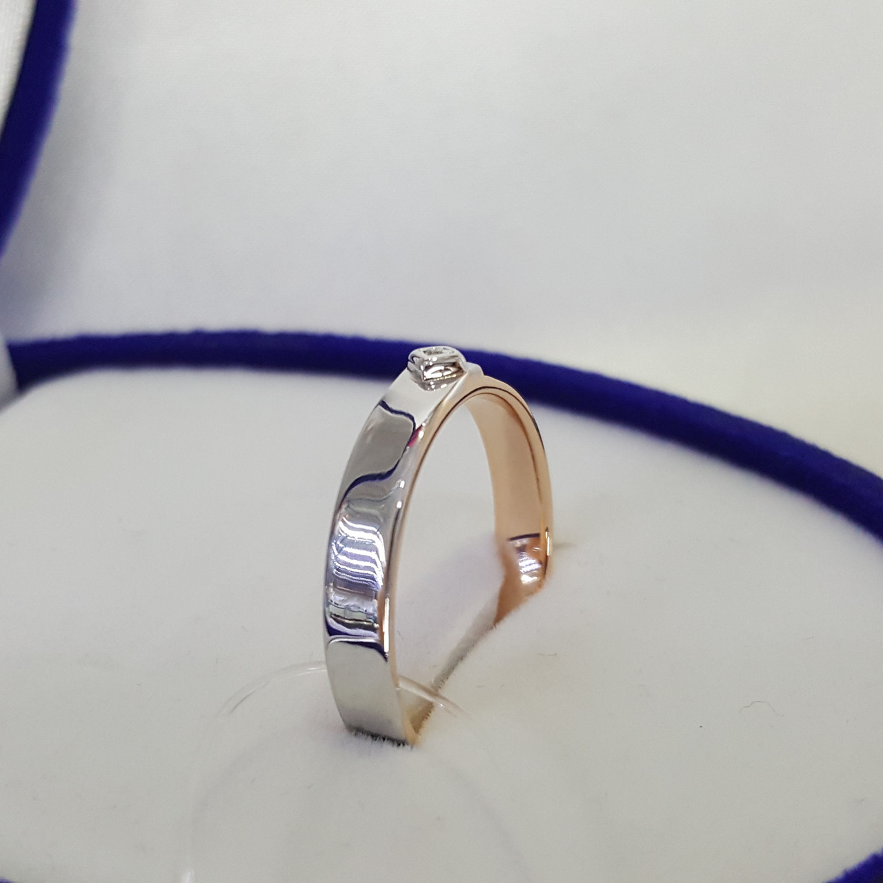 Серебряное кольцо Бриллиант Aquamarine 060107.6 позолота - фото 3 - id-p93864866