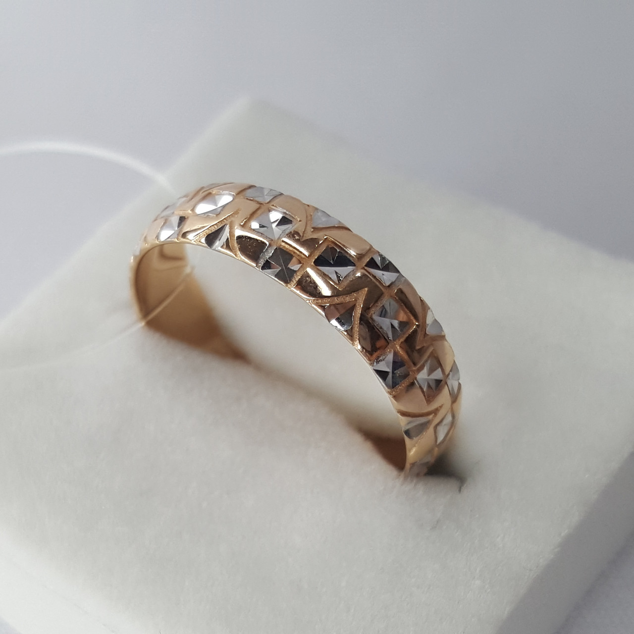 Обручальное кольцо из серебра Aquamarine 54796.6 позолота - фото 6 - id-p92503254