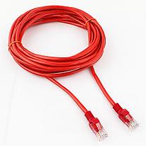 Патч-корд UTP Cablexpert PP12-5M/R кат.5e  5м  литой  многожильный (красный)