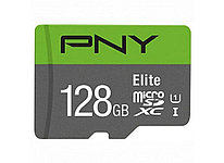 Карта памяти PNY/128Gb/MicroSD с адаптером/HC Elite (P-SDUX128U185GW-GE)