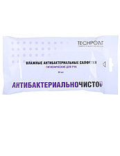 Влажные салфетки Techpoint 9014 антибактериальные для рук в мягк. упак.(30шт.)