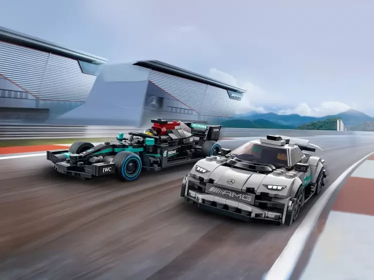 LEGO Speed Champions 76909 Mercedes-AMG F1 W12 E Performance и Mercedes-AMG Project One , конструктор ЛЕГО - фото 1 - id-p98427486
