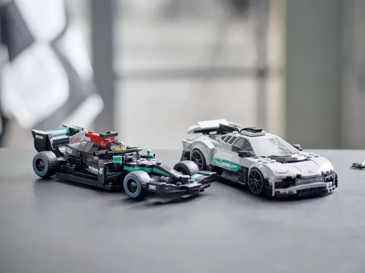 LEGO Speed Champions 76909 Mercedes-AMG F1 W12 E Performance и Mercedes-AMG Project One , конструктор ЛЕГО - фото 6 - id-p98427486