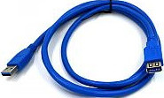 Кабель-удлинитель USB3.0 Am-Af 5m синий - фото 1 - id-p98429396