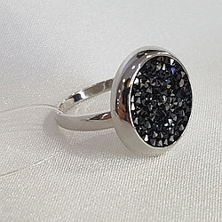 Кольцо из серебра с кристаллом SOKOLOV 94012428 покрыто  родием